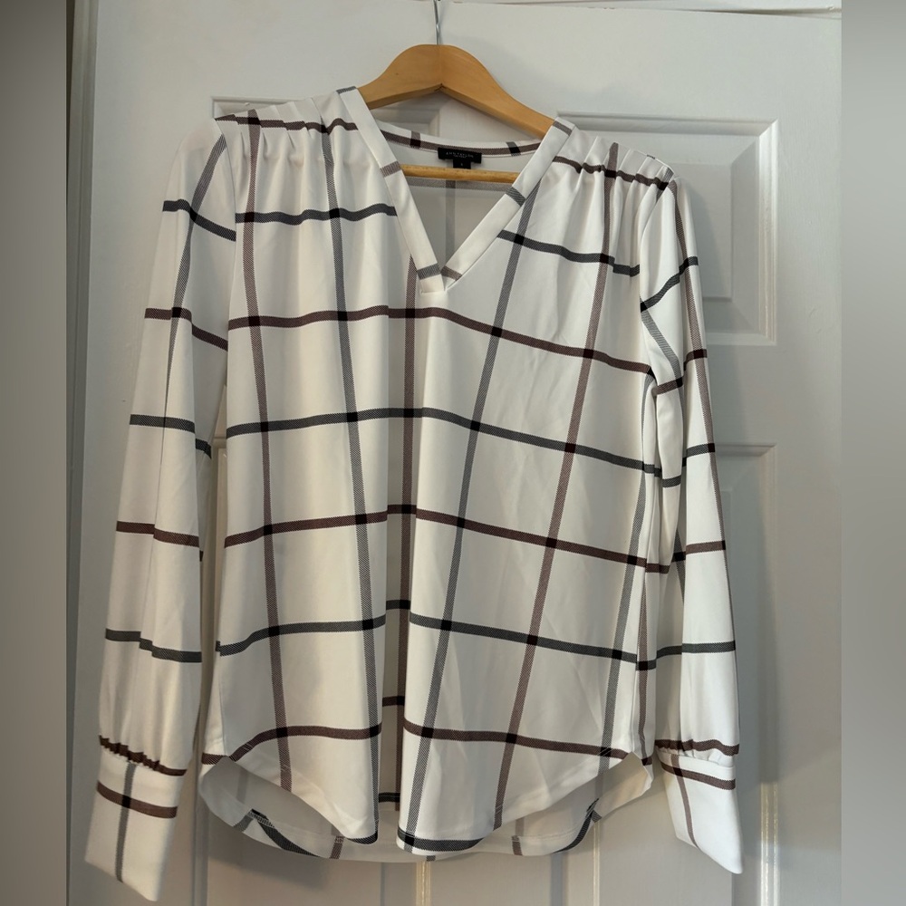 Checkered blouse, never worn